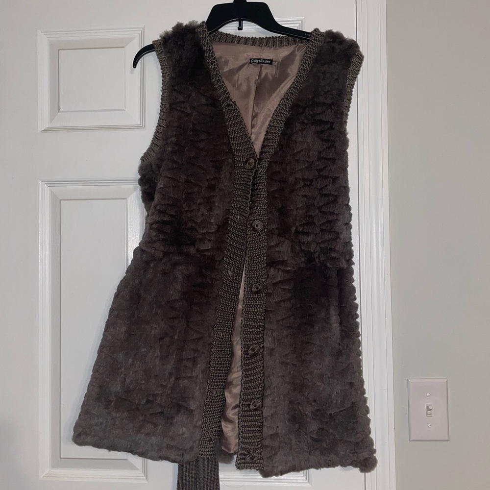 Gaby & Eden - Real Rabbit Fur Duster Vest